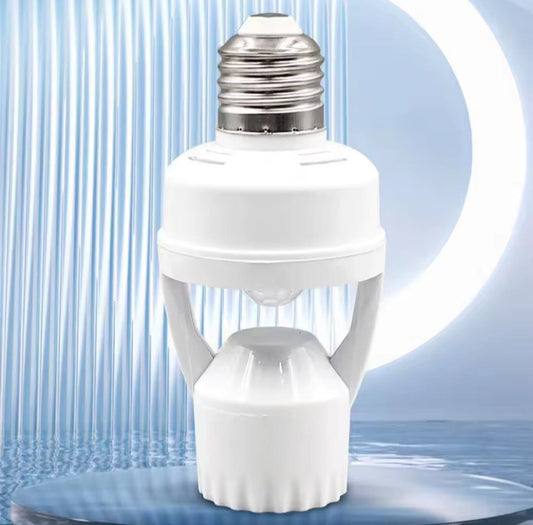 Smart Infrared PIR Motion Sensor E27 Bulb Holder | Auto On/Off Socket Switch
