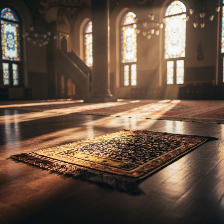 Travel-Friendly Velvet Prayer Mat